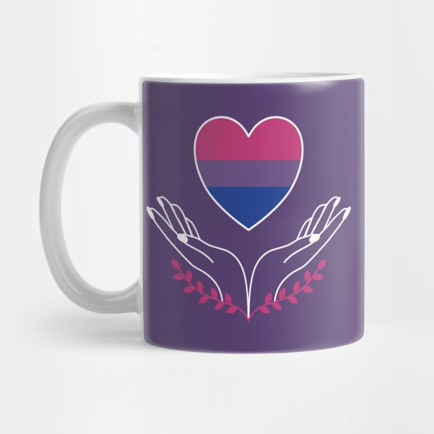 Bisexual Pride Flag Heart by superdupertees